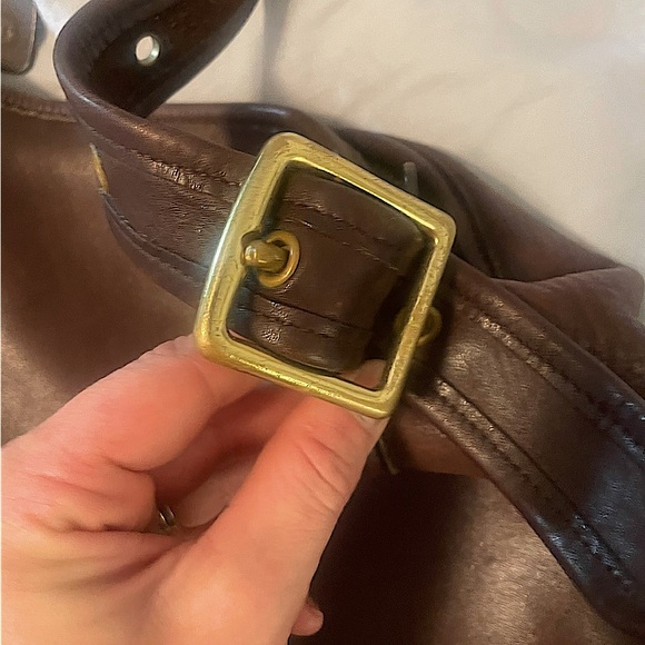 COPY - Vintage Coach Purse Chocolate brown - Picture 3 of 4